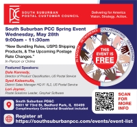 SSPCC Spring Event 2025: New Flat Bundling Rules - USPS Shipping Products - Upcoming Postal Rate Changes
